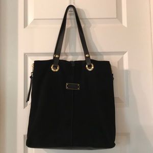 Large Black/Gold UGG Suede Shoulder Bag